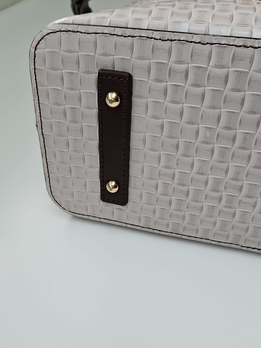 🪸 SUMMER SALE Dooney & Bourke Oyster White Woven Liliana Satchel/Matching Purse - Picture 16 of 16